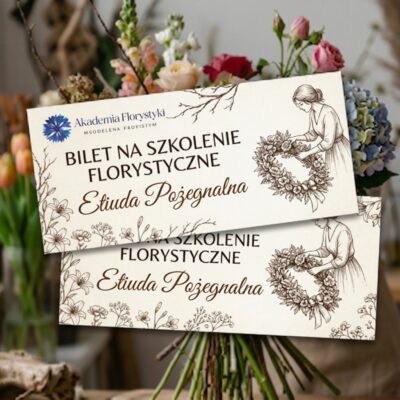 Bilet na szkolenie florystyczne ETIUDA POŻEGNALNA 2 dni